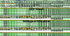 OEE SHEET SKILLUP CERTIFICATION
